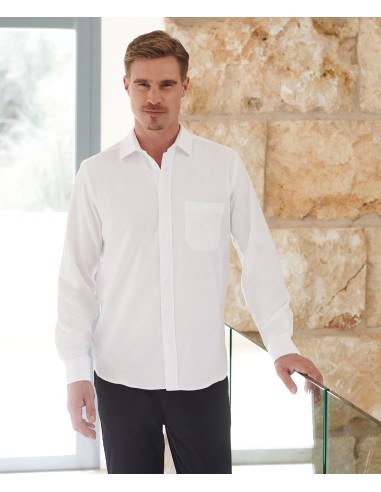 HEN-H590-Mens Wicking Long Sleeve Shirt